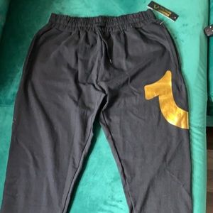 True religion sweat pants for men size small